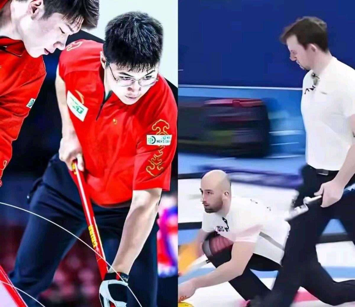 挪威队在冰壶比赛中豪取胜利